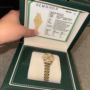 Rolex Gold and Silver Jubilee Watch-women